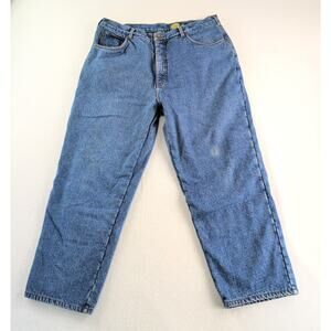 Cabela's Vintage Fleece Lined Hunting Jeans FarmWorn ChorePants Men's 40x30